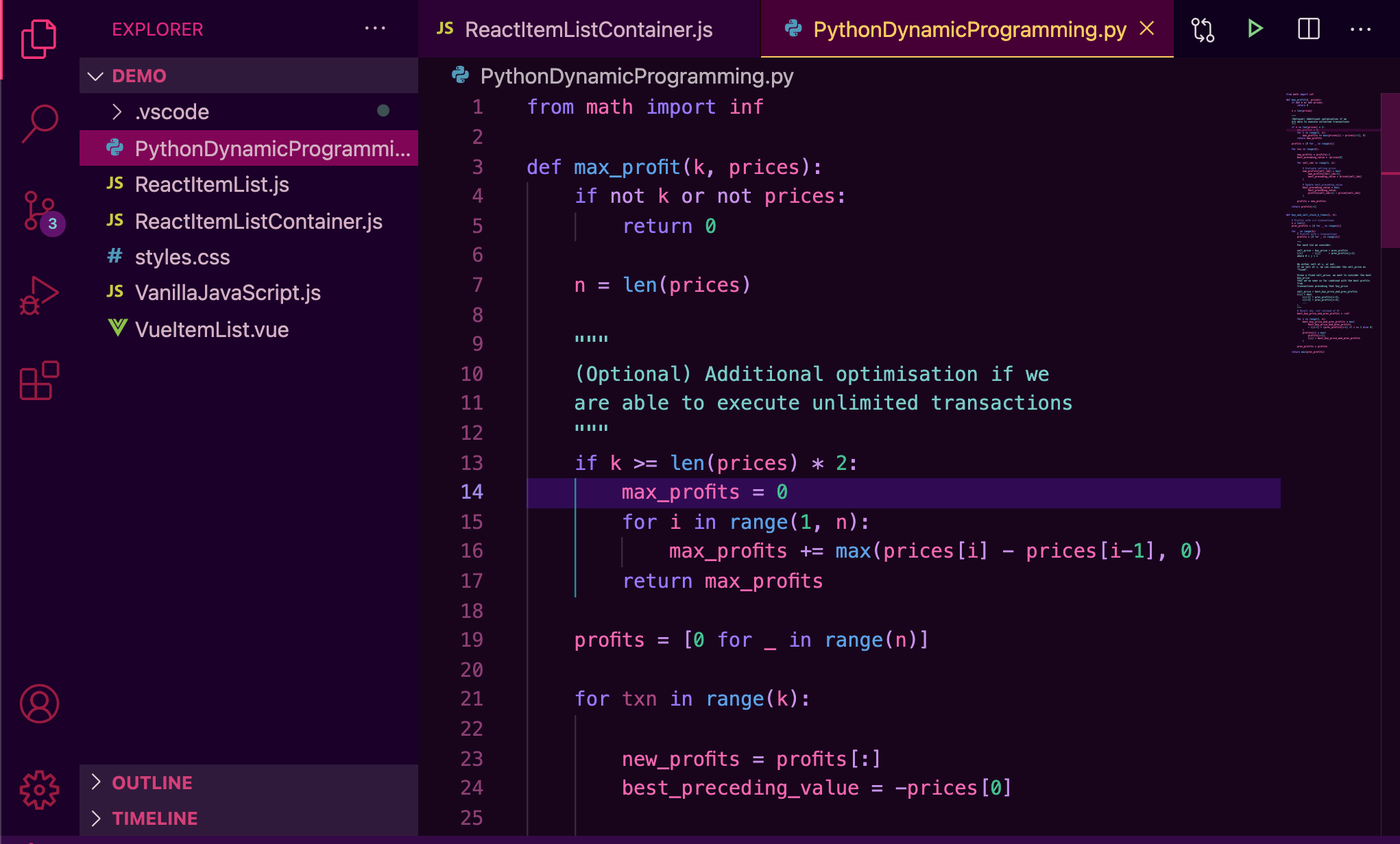 A glimpse of my theme in Python