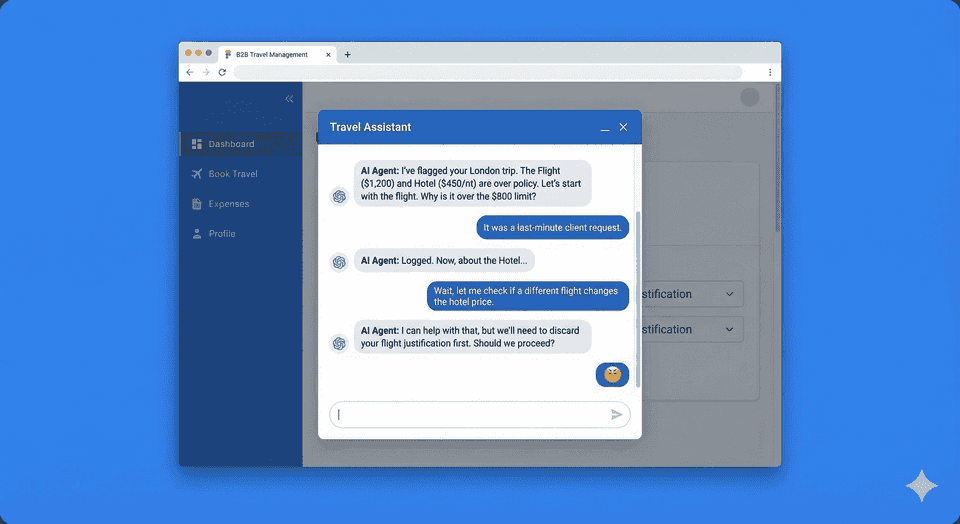 Travel Booking Management with an AI Chatbot