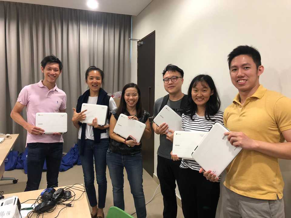 Volunteers from Code In The Community (Tiong Bahru Community Centre, May - Jul 2019)